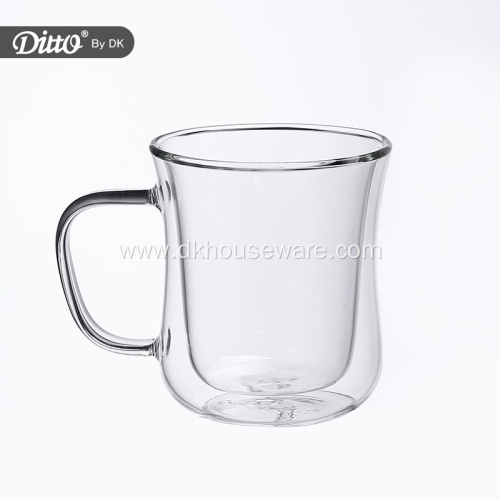 Classic Coffee High Borosilicate Double Walled Glass Cup